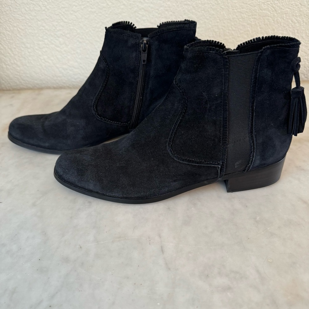 Vaneli Rebus Ankle Boots, Women's Size 9N Black Suede